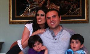Pastor Saeed Abedini with his wife and two children.